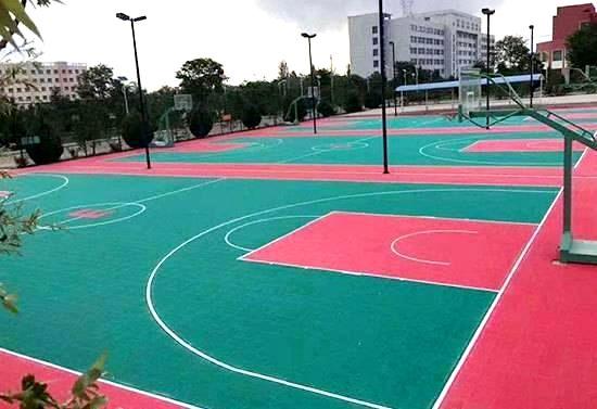 威海塑胶篮球场